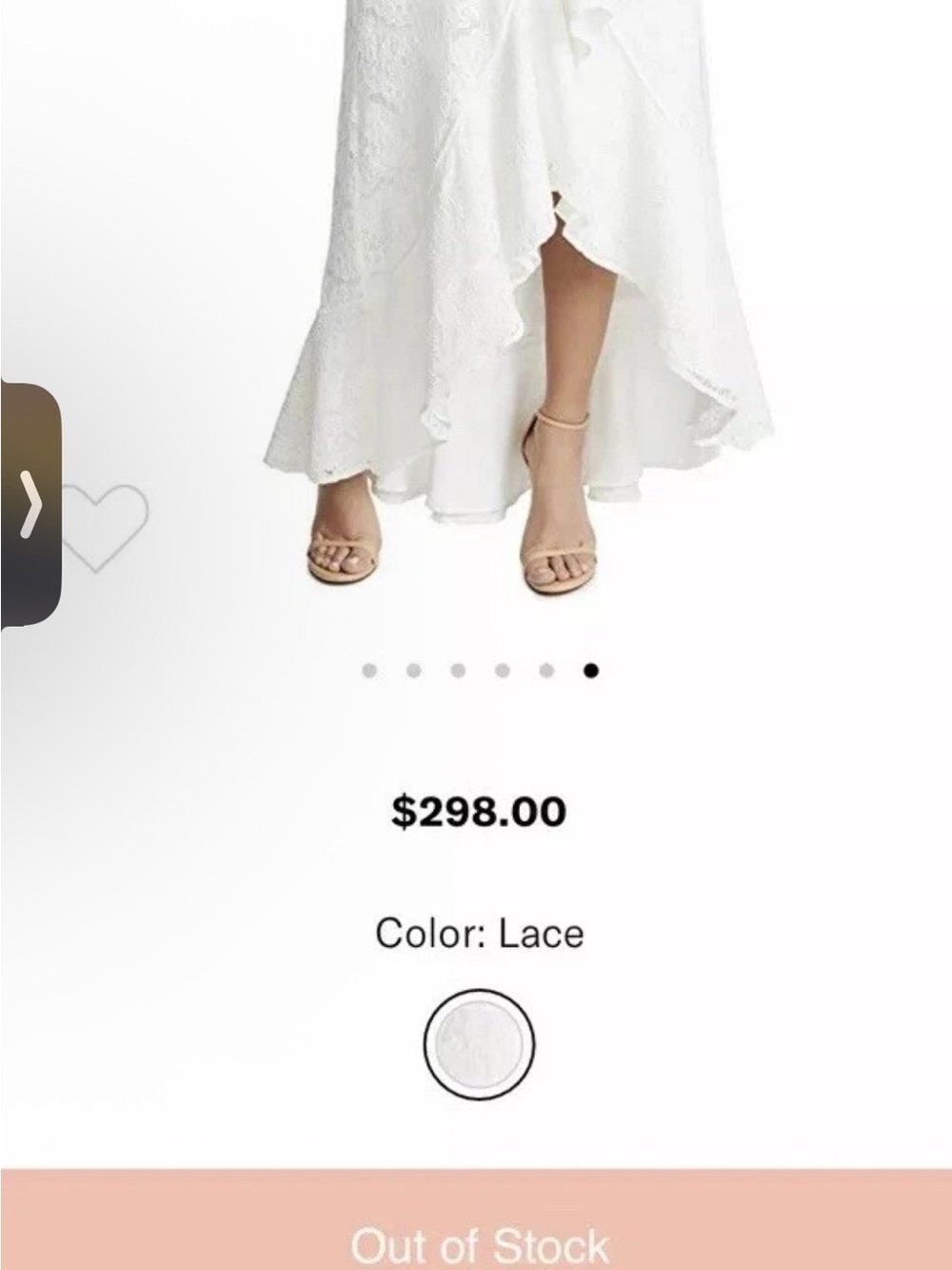 Yumi Kim Ivory Ruffle Wrap High-Low Maxi Dress - Picture 6 of 9